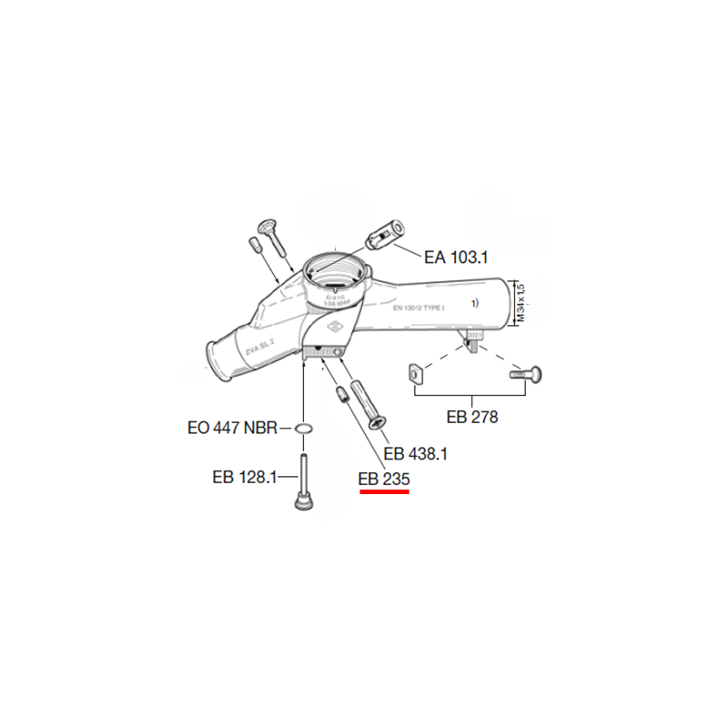 EB 235 REPUESTO ZVA ELAFLEX EF-EB 235