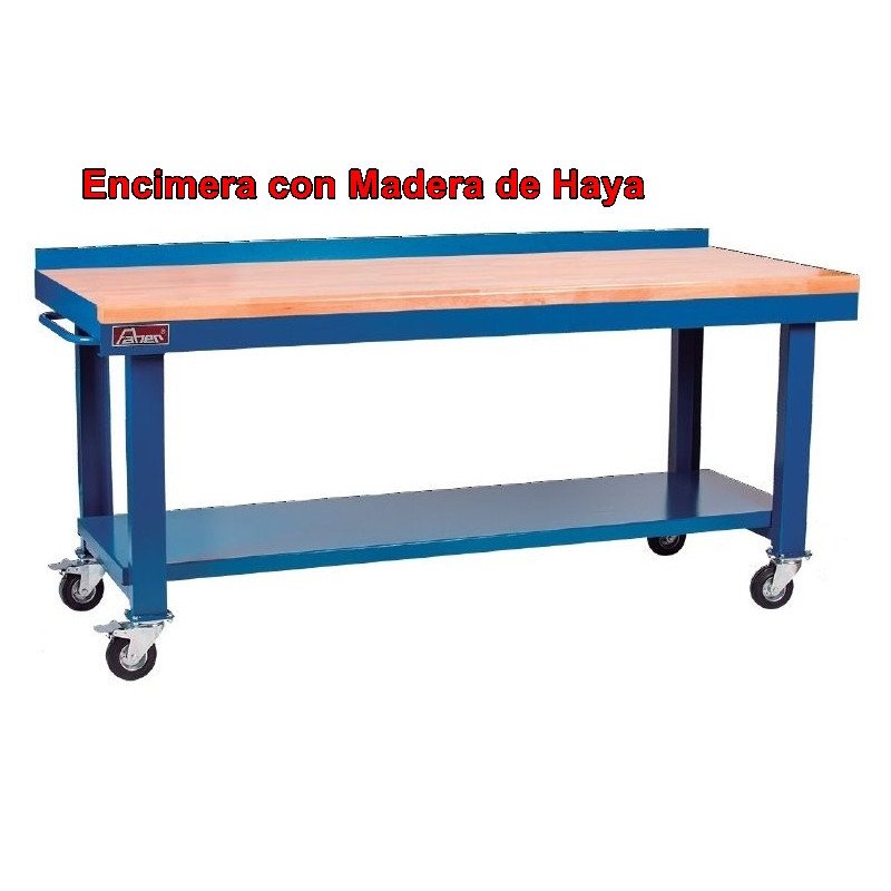 1500 mm BRMVM-2 Banco de Trabajo para Taller Encimera con Madera de Haya